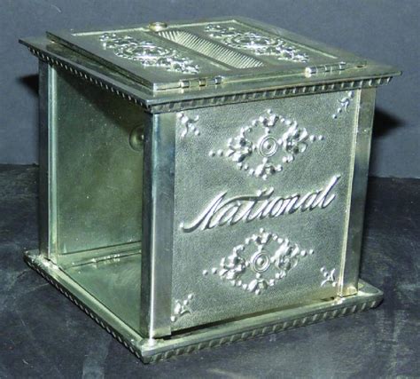 1930 general store steel receipt box|National Cash Register Receipt Box .